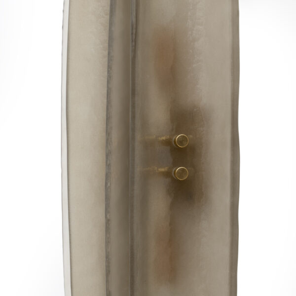 Pair of Fontana Arte Style Smoke Murano Glass Sconces - Image 8