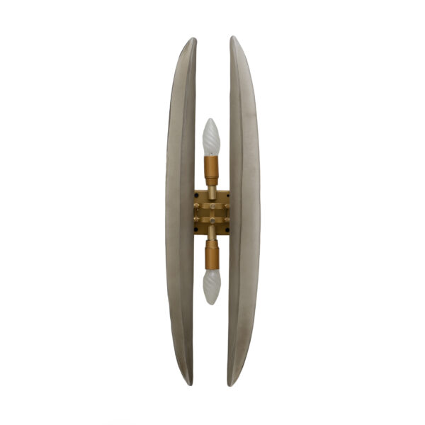 Pair of Fontana Arte Style Smoke Murano Glass Sconces - Image 7