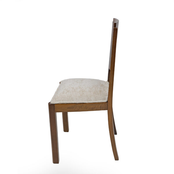 Six Art Dèco Italian Walnut Dining Chairs, 1940s - Image 5