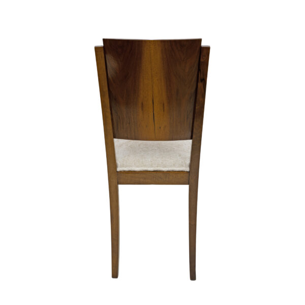 Six Art Dèco Italian Walnut Dining Chairs, 1940s - Image 10