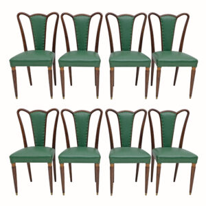 Eight Dining Chairs Attributed to Guglielmo Ulrich, 1940s