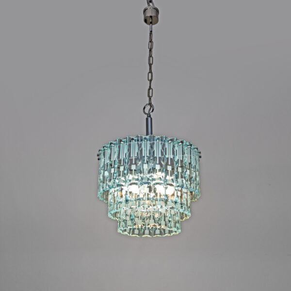Ground Crystal Chandelier by Cristal Art, Italy, 1970s - Image 6