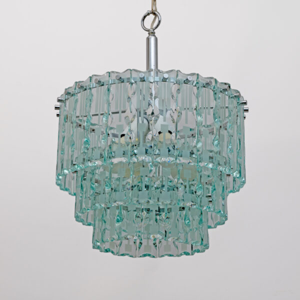 Ground Crystal Chandelier by Cristal Art, Italy, 1970s - Image 5