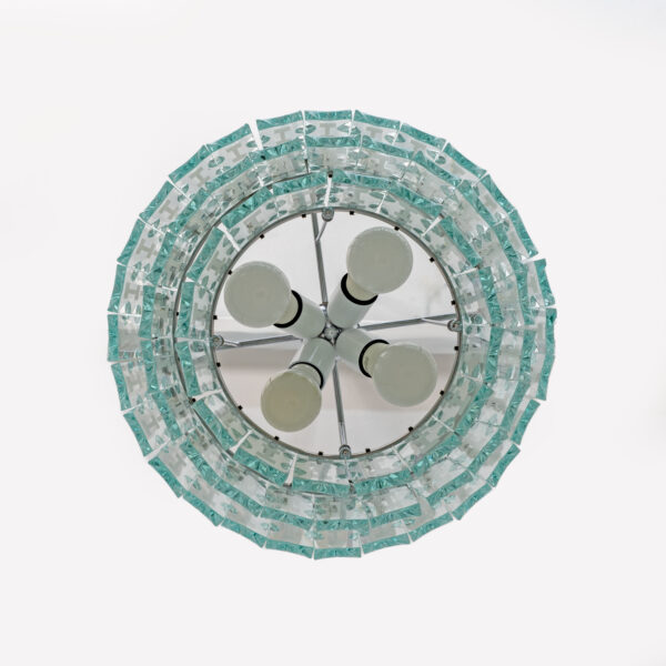 Ground Crystal Chandelier by Cristal Art, Italy, 1970s - Image 8