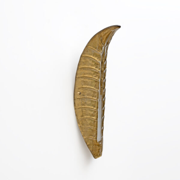 Pair of Modern Murano Glass Gold Leaf Sconces - Image 4