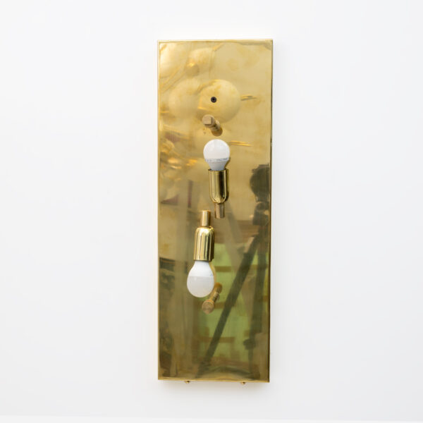 Pair of Mazzega Style Amber Murano Glass and Brass Sconces - Image 12