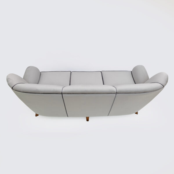 Attributed Guglielmo Ulrich Art Deco Italian Velvet Sofa, 1940s - Image 11