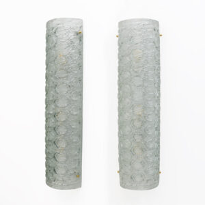 Pair of Modern Light Green Murano Glass Sconces