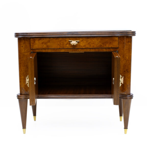 Pair of Italian Walnut and Thuja Root Nightstands, 1950s - Image 9