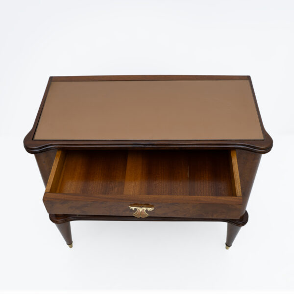 Pair of Italian Walnut and Thuja Root Nightstands, 1950s - Image 8