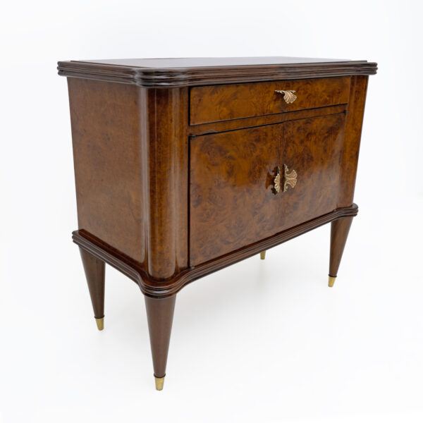 Pair of Italian Walnut and Thuja Root Nightstands, 1950s - Image 6