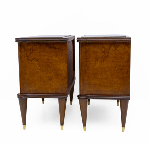 Pair of Italian Walnut and Thuja Root Nightstands, 1950s - Image 5