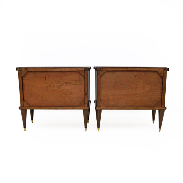 Pair of Italian Walnut and Thuja Root Nightstands, 1950s - Image 11
