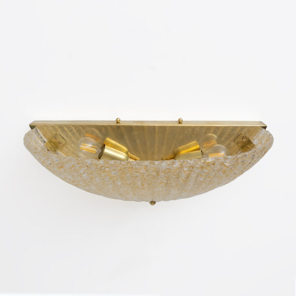 Pair of Barovier Style Murano Glass Shell Sconces - Image 8