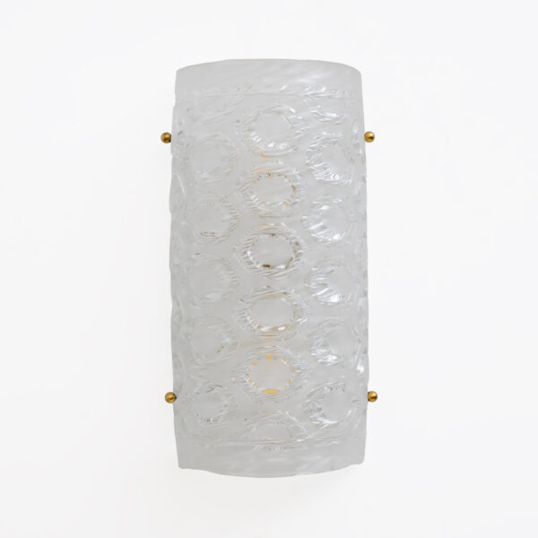 Pair of Modern Italian Murano Glass Textured Wall Sconces - Image 2