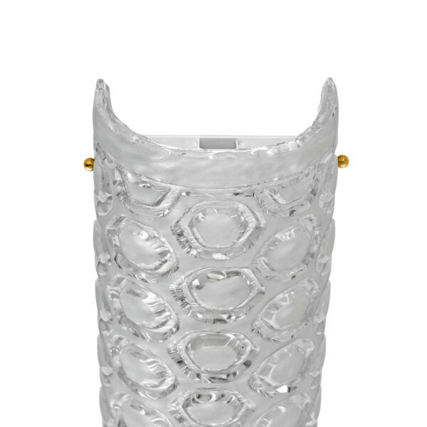 Pair of Modern Italian Murano Glass Textured Wall Sconces - Image 4