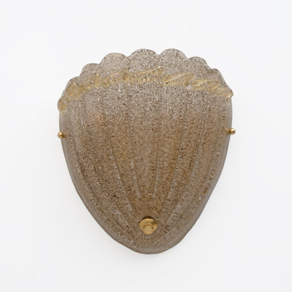 Pair of Mid-Century Modern Style Murano Glass Shell Sconces - Image 8