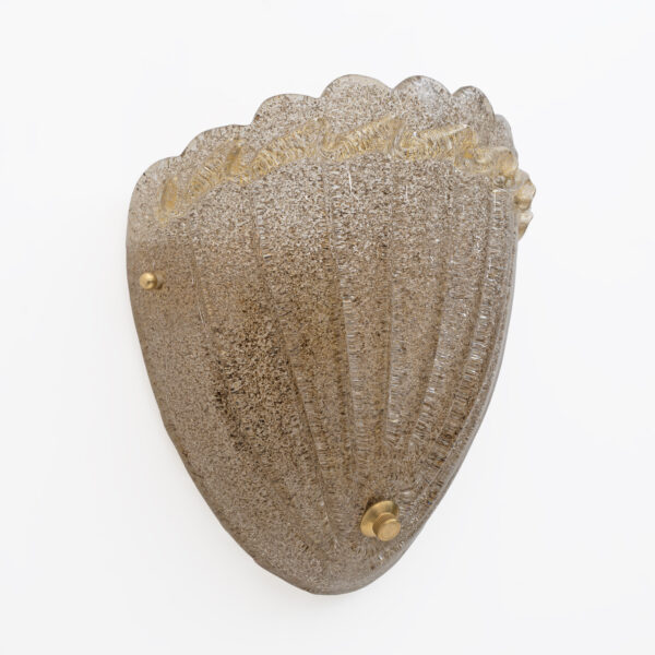 Pair of Mid-Century Modern Style Murano Glass Shell Sconces - Image 7