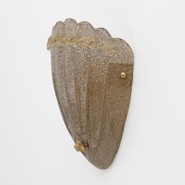 Pair of Mid-Century Modern Style Murano Glass Shell Sconces - Image 6