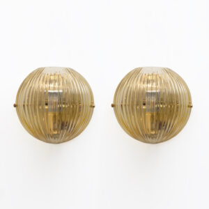 Pair of Vistosi Modern Murano Glass Sconces