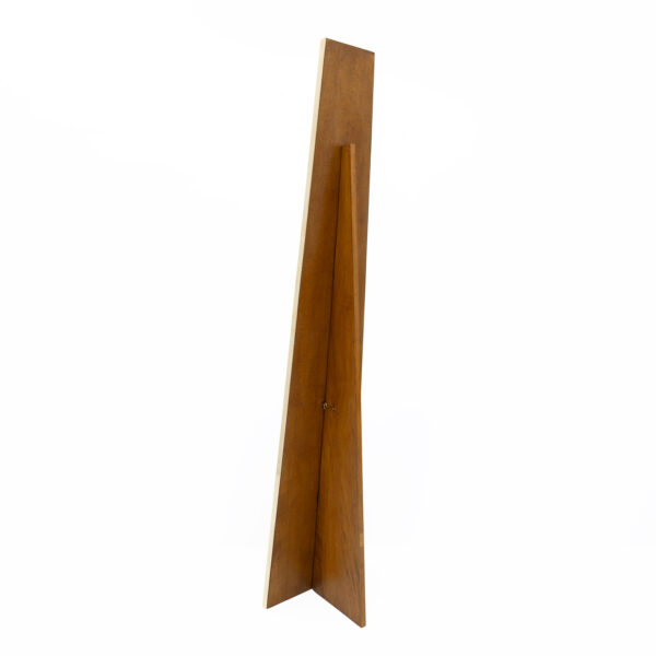 Mid-century Modern Brass and Wood Floor Mirror, Italy, 1970s - Image 7