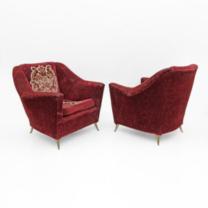 Ico Parisi Italian Armchairs for Ariberto Colombo, 50s, Pair