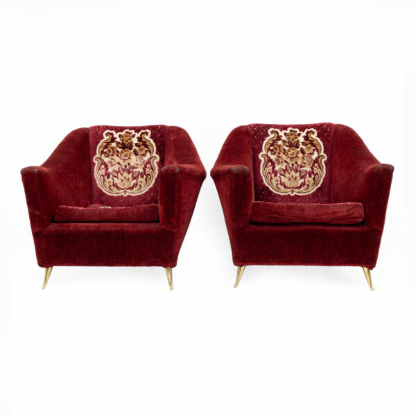 Ico Parisi Italian Armchairs for Ariberto Colombo, 50s, Pair - Image 2