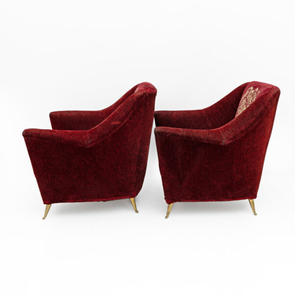Ico Parisi Italian Armchairs for Ariberto Colombo, 50s, Pair - Image 9