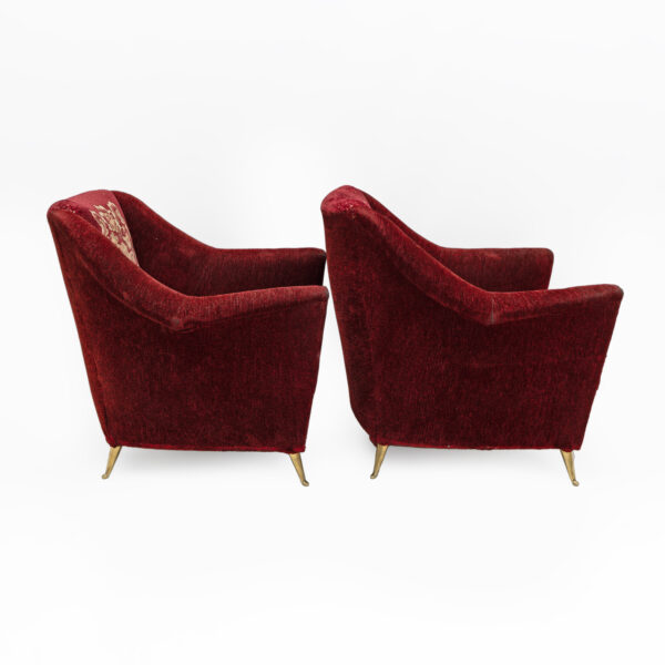Ico Parisi Italian Armchairs for Ariberto Colombo, 50s, Pair - Image 8