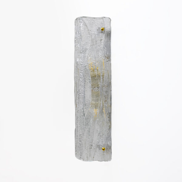 Pair of Mazzega-Style Crystal Natural Murano Glass Sconces - Image 6