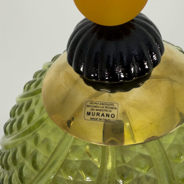 Blown Murano Glass and Brass Pendant Lamp - Image 8