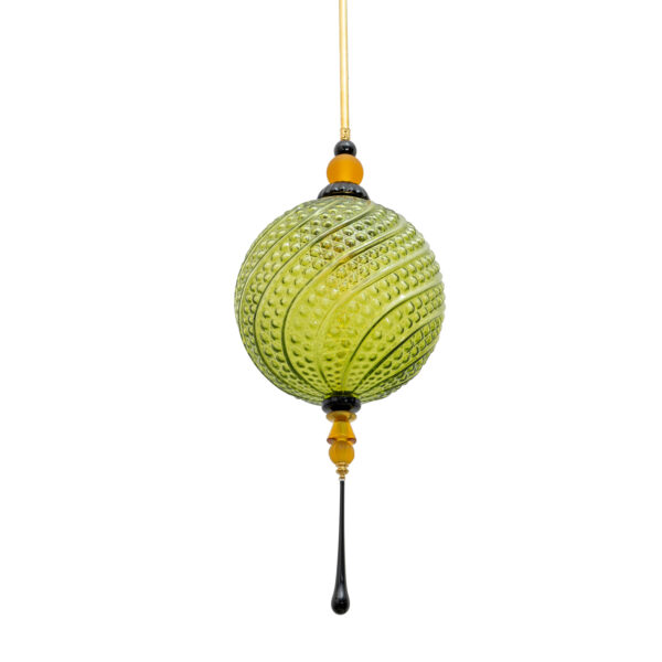 Blown Murano Glass and Brass Pendant Lamp - Image 7