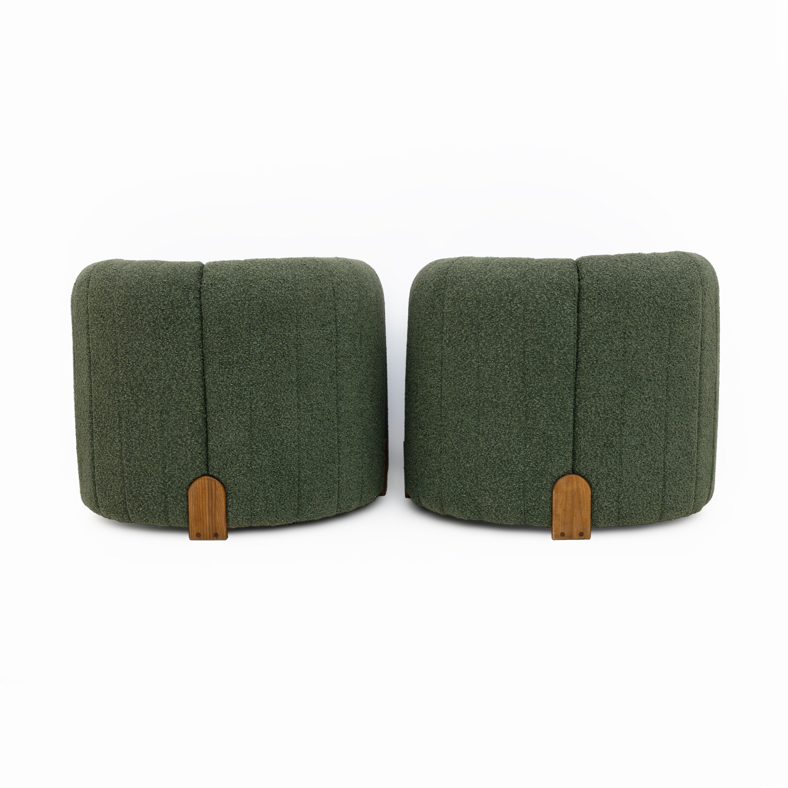 Pair of Italian Design Bouclè Armchairs - Image 7