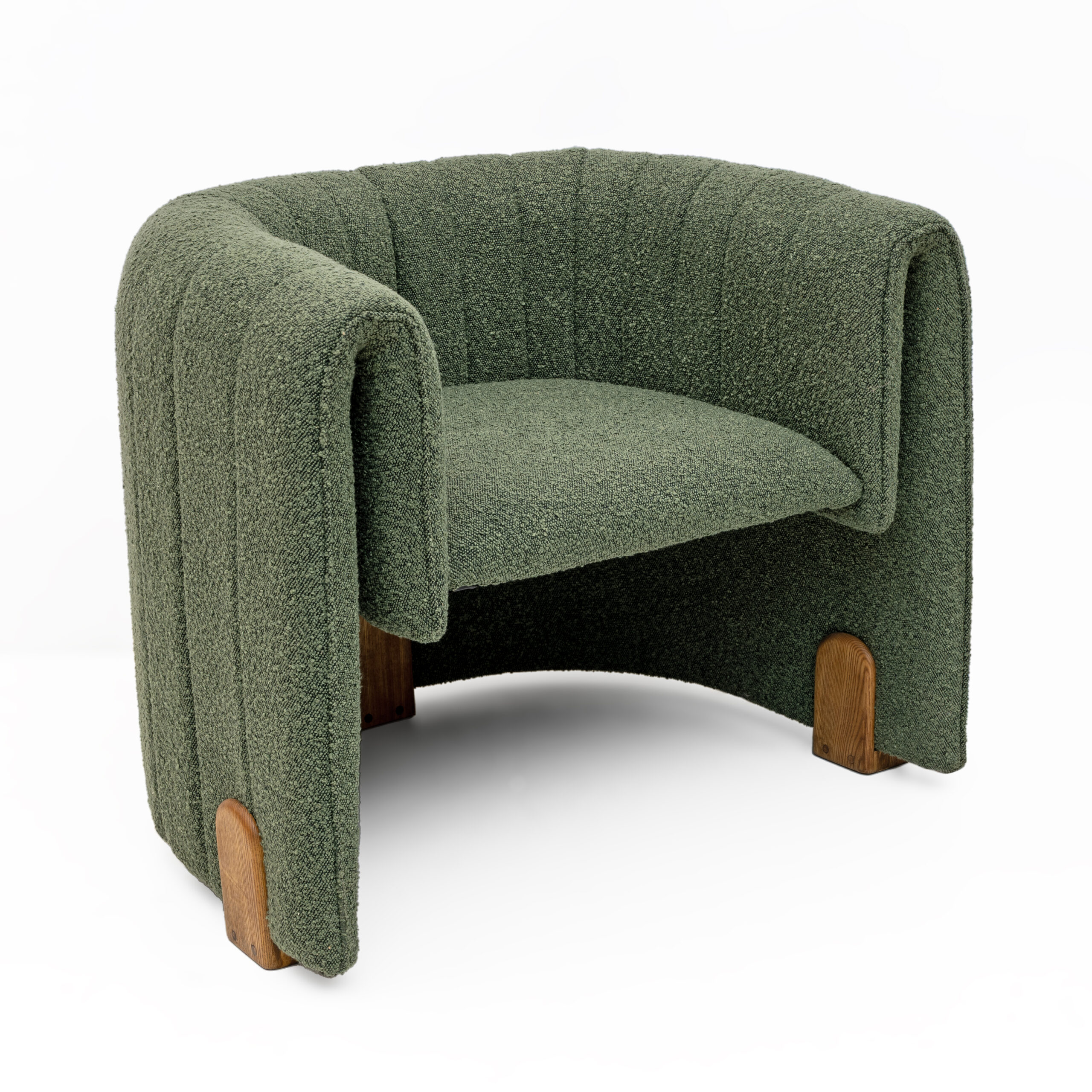 Pair of Italian Design Bouclè Armchairs - Image 6