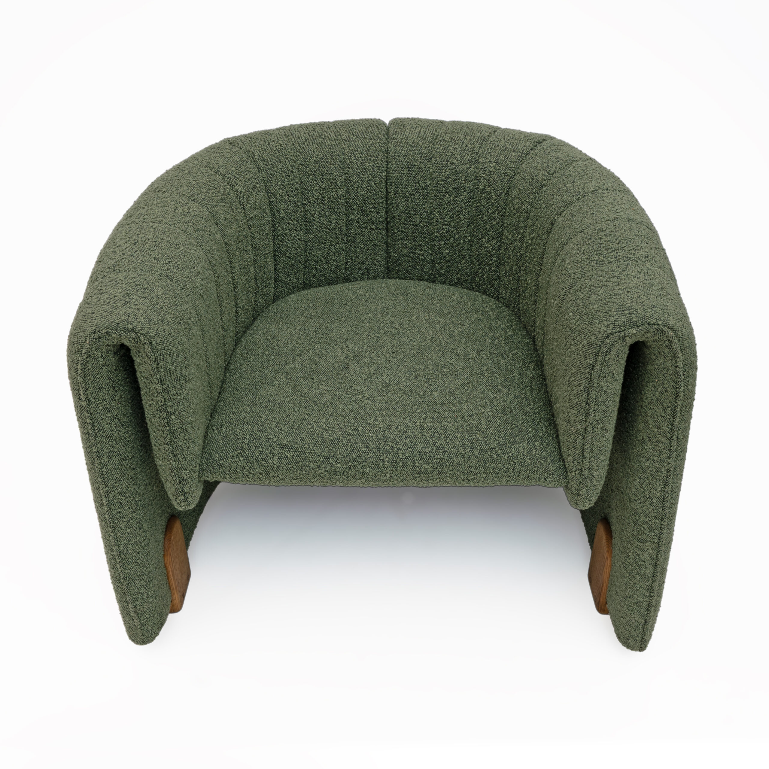 Pair of Italian Design Bouclè Armchairs - Image 4