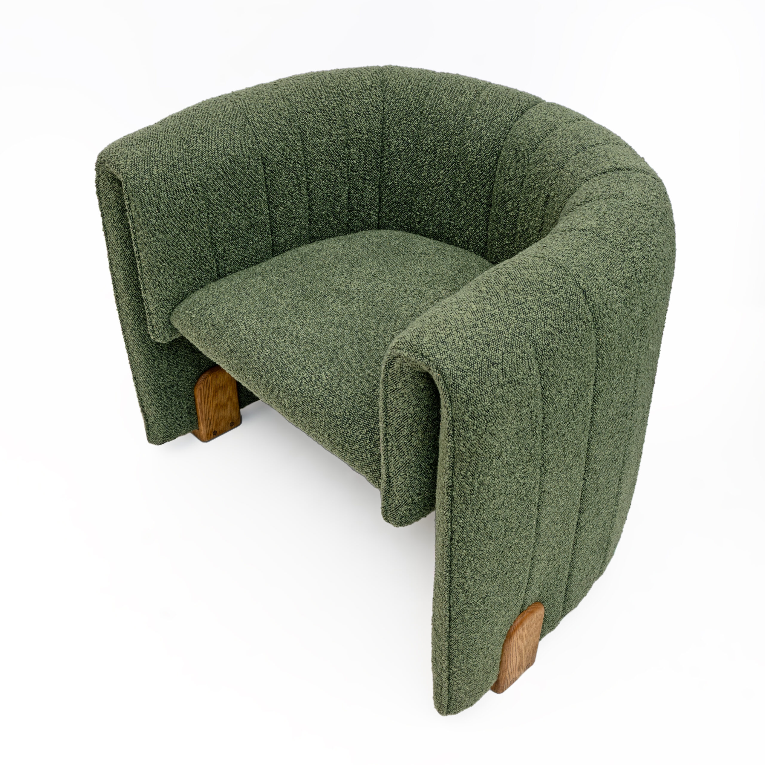 Pair of Italian Design Bouclè Armchairs - Image 3