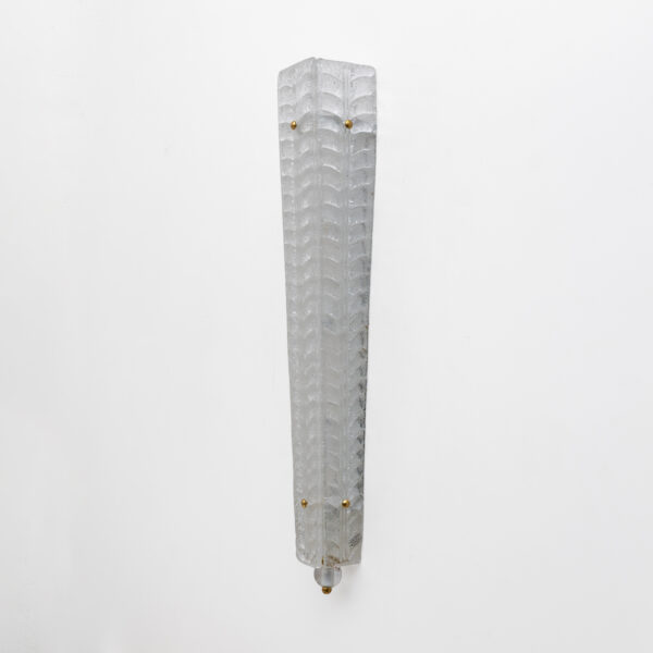 Pair of Art Deco Style Brass and Murano Glass Graniglia Sconces - Image 4