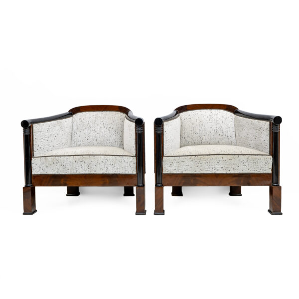 19th Century Biedermeier Two Armchairs and Sofa Vienna 1840 - Image 13