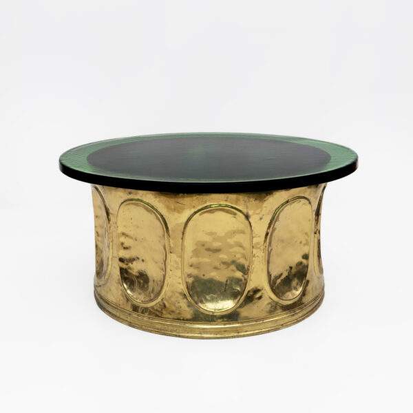 Italian Murano Glass and Brass Coffee Table, 1970s - Image 5