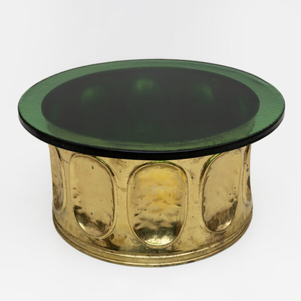 Italian Murano Glass and Brass Coffee Table, 1970s - Image 3