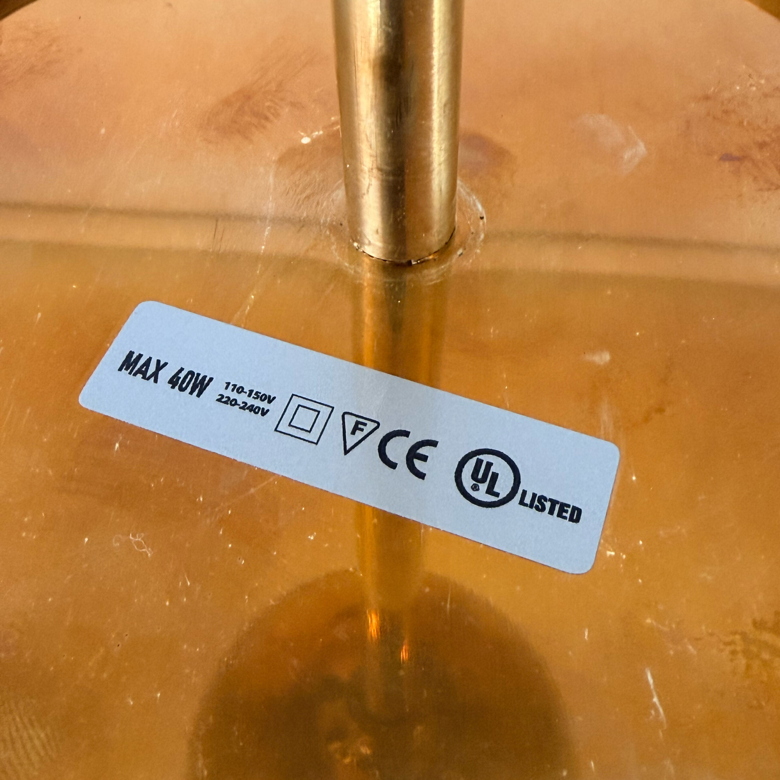 “Galaxy” Chandelier in Brass and Fumé Murano Glass - Image 11