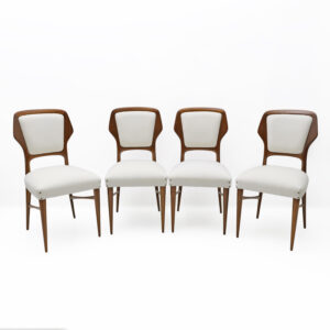 Vittorio Dassi Italian Dinning Chairs, 1950s, Set of Four