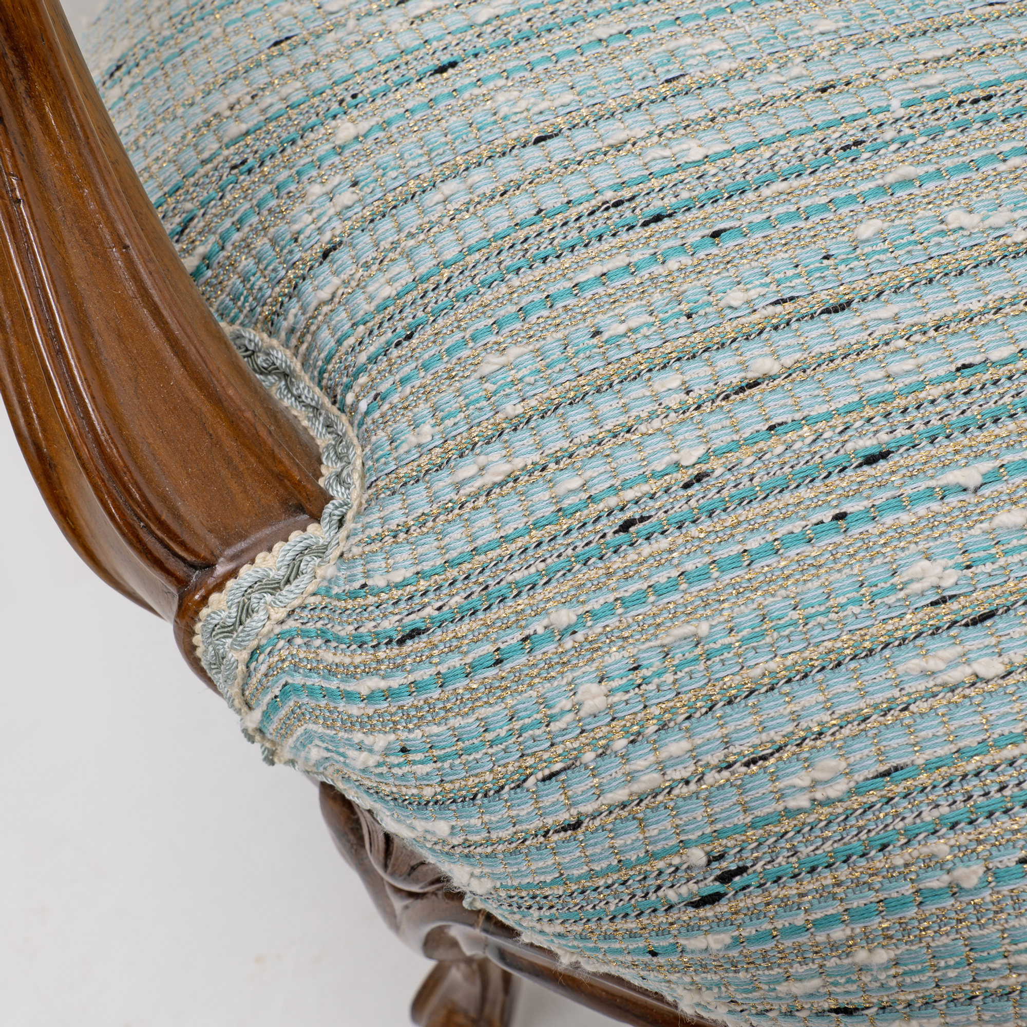 Pair of French Louis Philippe Style Armchairs, 19th Century - Image 11