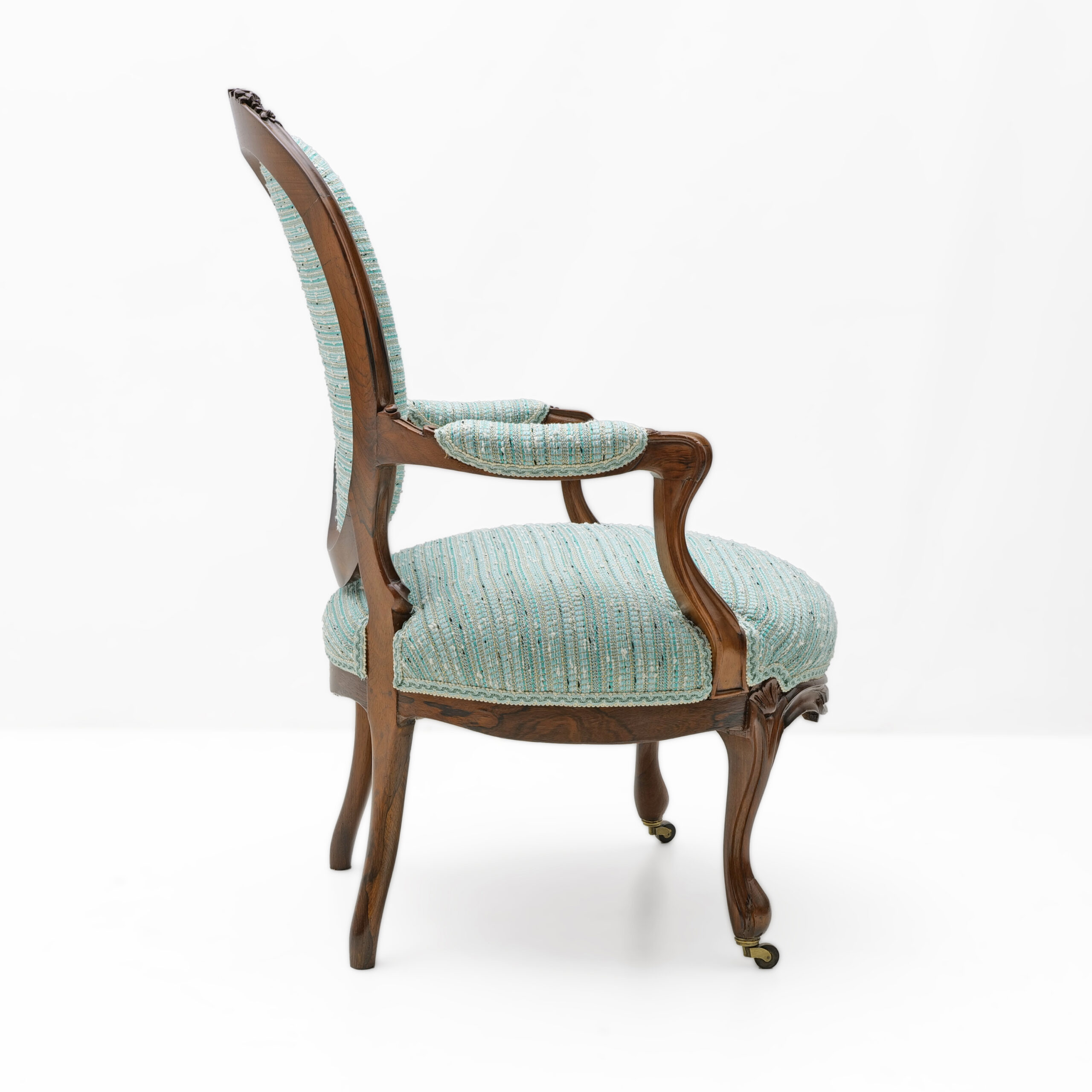 Pair of French Louis Philippe Style Armchairs, 19th Century - Image 5