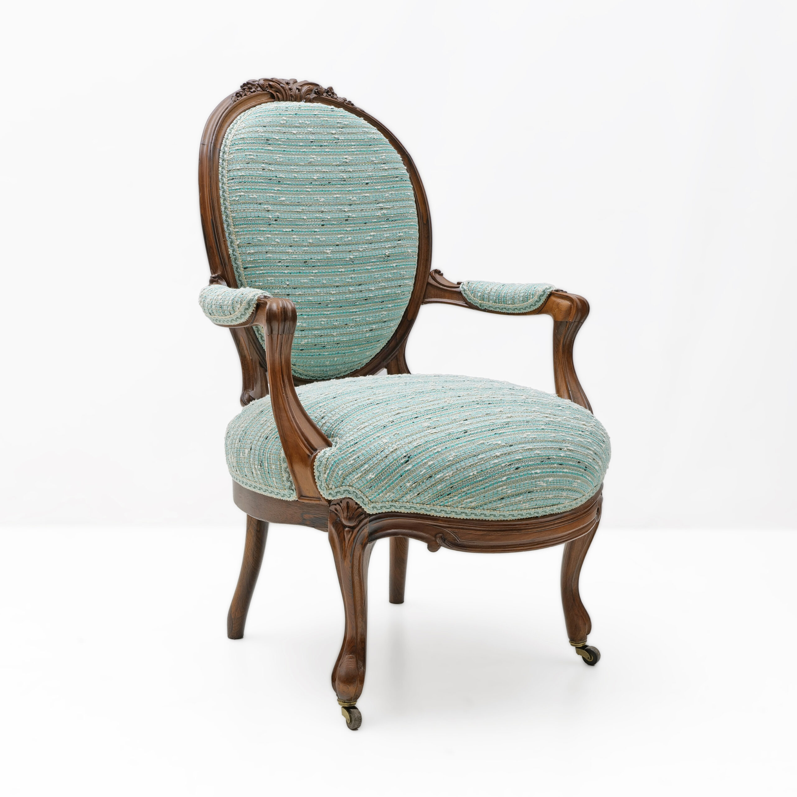 Pair of French Louis Philippe Style Armchairs, 19th Century - Image 9