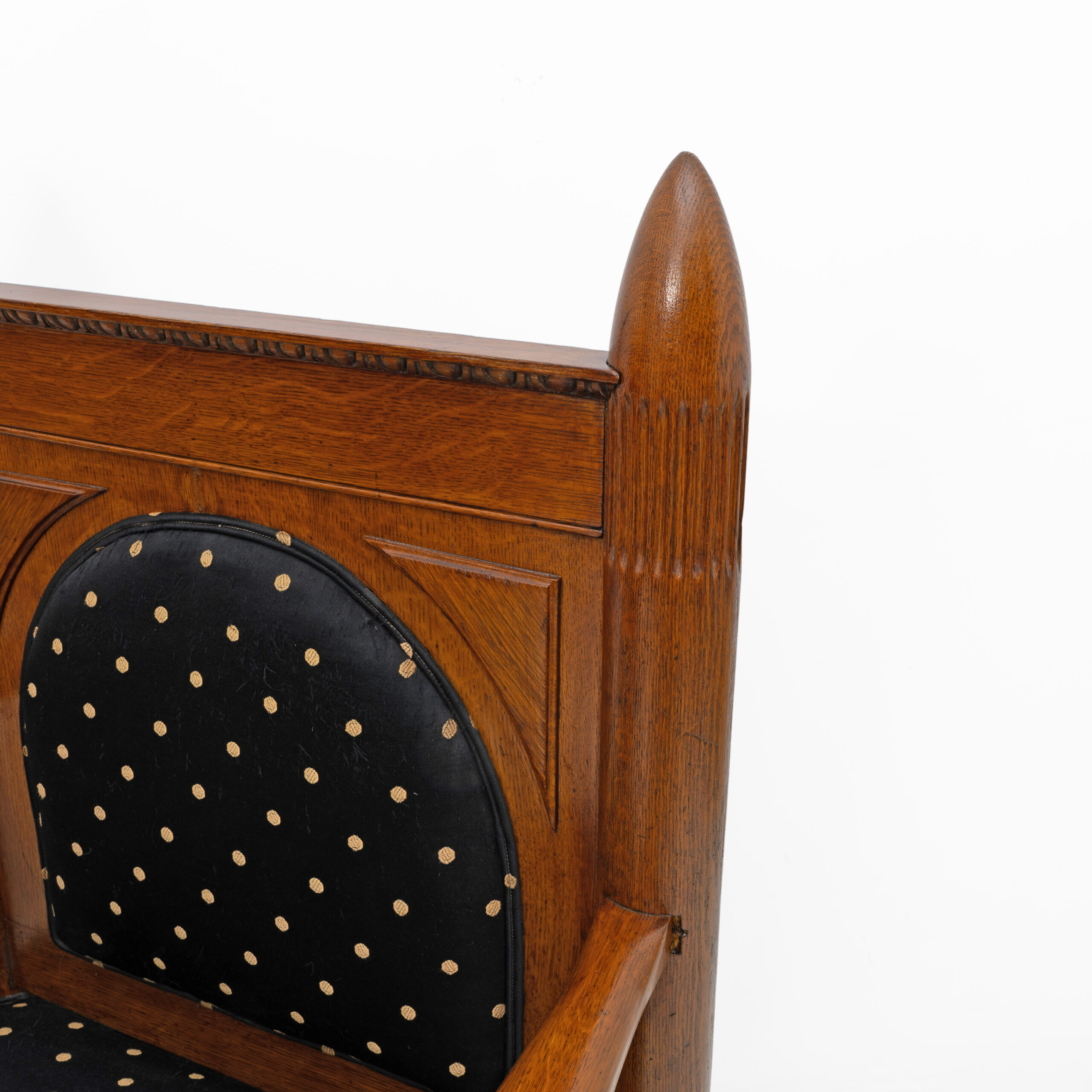 Oak Art Deco Amsterdam School Armchairs 1920s - Image 12