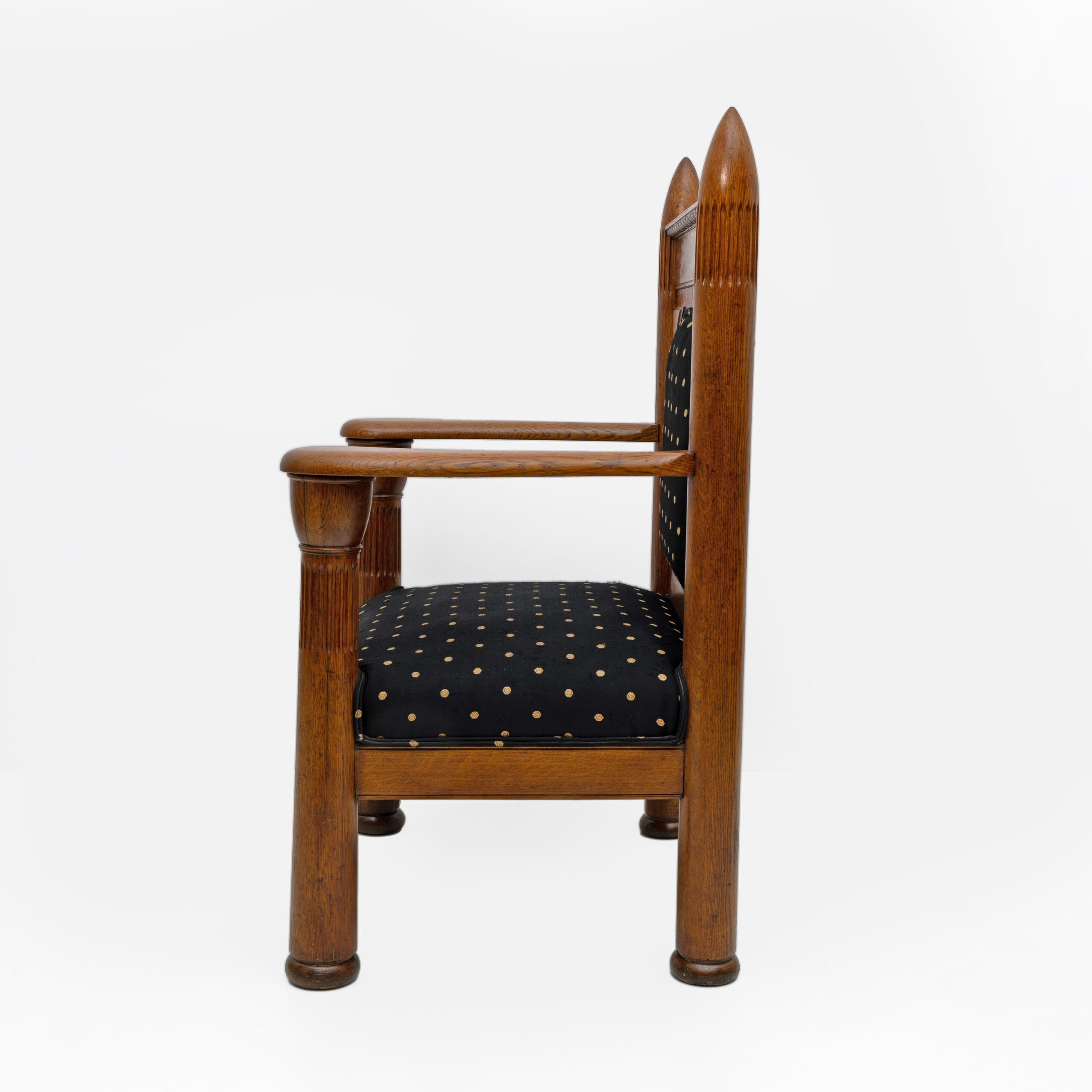 Oak Art Deco Amsterdam School Armchairs 1920s - Image 6