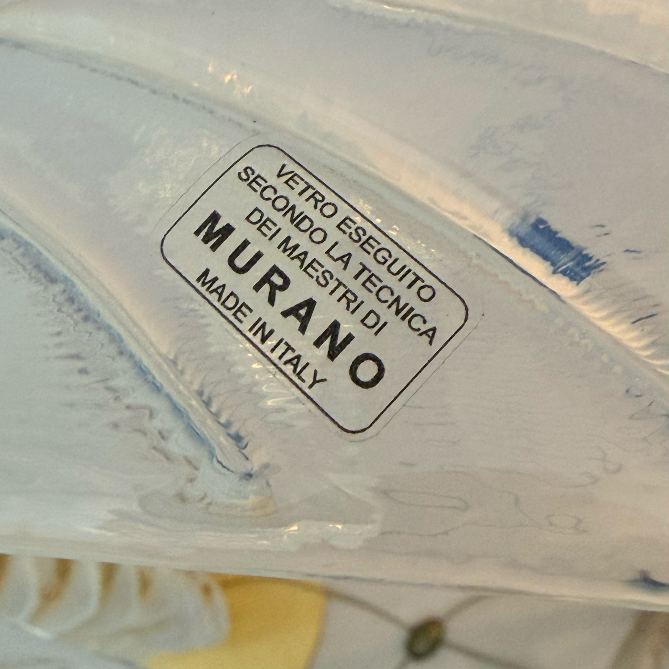 Iridescent Murano Glass and Brass Palm Tree Floor Lamp - Image 10