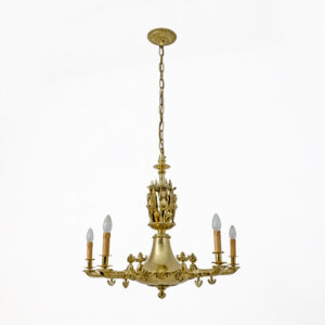 Empire Style Gilt Bronze Chandelier – Italy, Early 19th