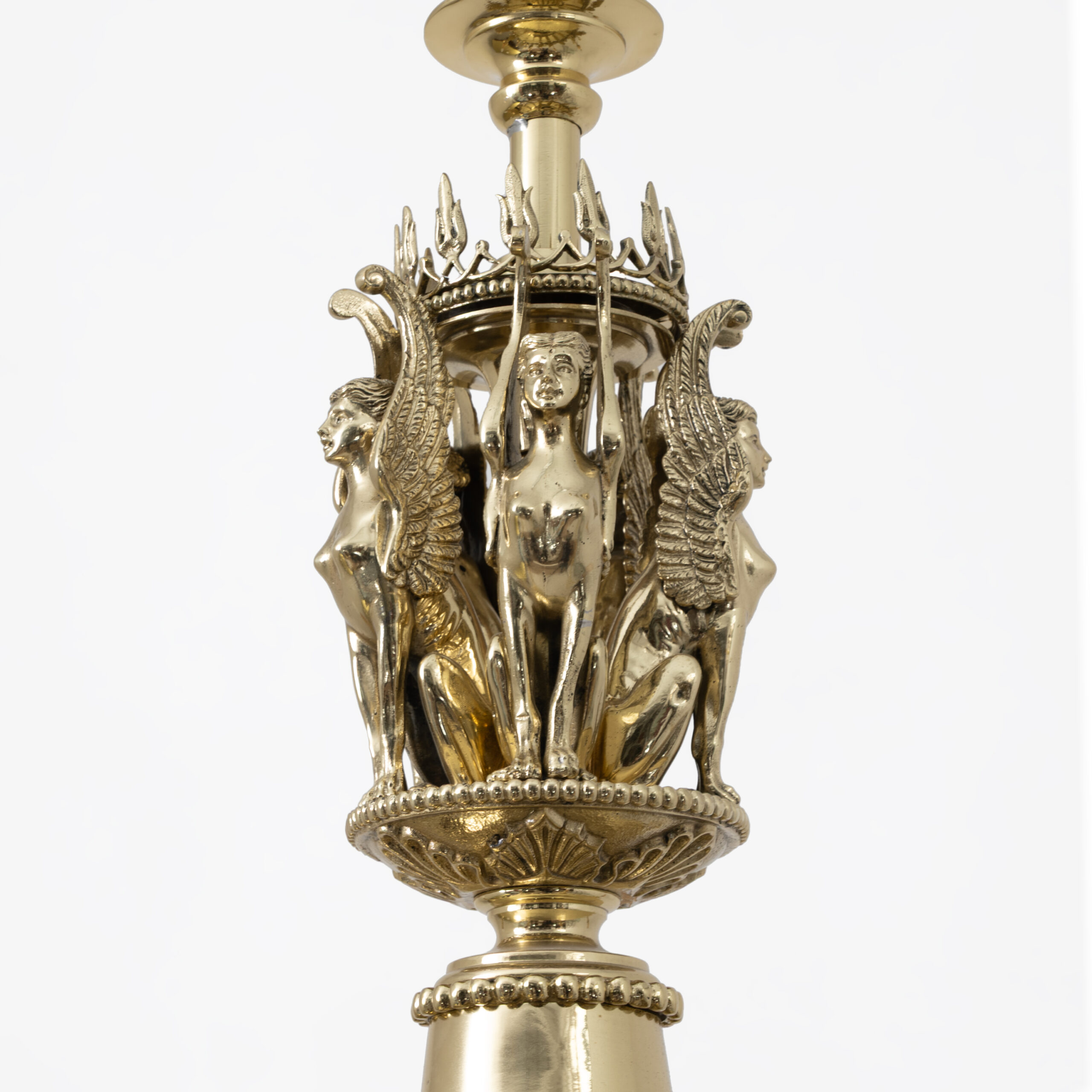 Empire Style Gilt Bronze Chandelier – Italy, Early 19th - Image 5